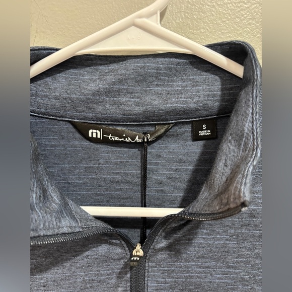 NEW! Travis Mathew Womens S Crestview 1/4 Zip Vintage Indigo Heath Long Sleeve - Picture 10 of 11